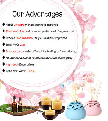 Long Lasting Custom Fragrance Perfume Candle Oil Perfume Wholesale Candle Fragrance Oil Essential Oils Used for Candle Making